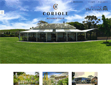 Tablet Screenshot of coriole.com